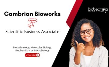 Molecular Biologist Job at Cambrian Bioworks | Apply Now For Scientific Business Associate Role Molecular Biologist Job at Cambrian Bioworks. Apply Now For Scientific Business Associate Role. Life Sciences jobs.