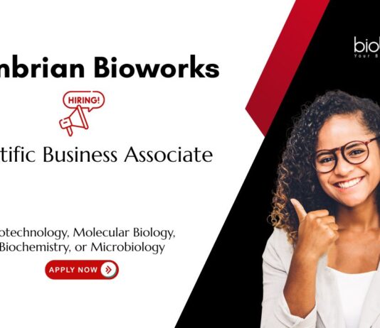 Molecular Biologist Job at Cambrian Bioworks. Apply Now For Scientific Business Associate Role. Life Sciences jobs.