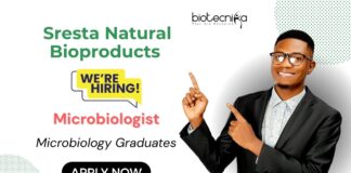 Microbiologist Job in Hyderabad at Sresta Natural Bioproducts - Food Microbiology Lab Career | Apply Now