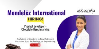 Food Science and Technology Job at Mondelēz International. Apply For Product Developer – Chocolate Benchmarking.