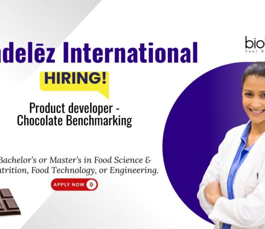 Food Science and Technology Job at Mondelēz International. Apply For Product Developer – Chocolate Benchmarking.