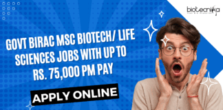 Govt Biotech & Life Sciences Jobs at BIRAC - Apply Online