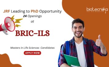 JRF to PhD Opportunity at BRIC-ILS Bhubaneswar | Life Sciences | Apply Now JRF for PhD Opportunity at BRIC–Institute of Life Sciences Bhubaneswar. Life Sciences Candidates, Apply Now.