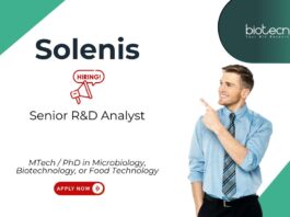R&D Jobs at Solenis, for Senior R&D Analyst Role. Microbiology, Biotechnology, or Food Technology candidates, Apply Now.