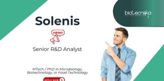 R&D Jobs at Solenis, for Senior R&D Analyst Role. Microbiology, Biotechnology, or Food Technology candidates, Apply Now.