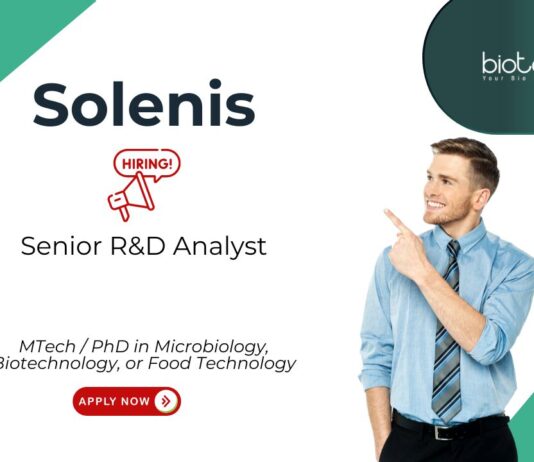 R&D Jobs at Solenis, for Senior R&D Analyst Role. Microbiology, Biotechnology, or Food Technology candidates, Apply Now.