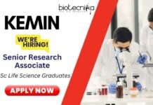 Research Associate Jobs in Chennai - Kemin Industries Careers Life Science Graduates Apply