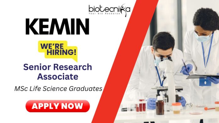 Research Associate Jobs in Chennai - Kemin Industries Careers Life Science Graduates Apply
