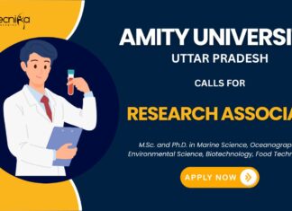 Research Associate Position for an MoES-funded project – Apply Now at Amity Noida Careers!
