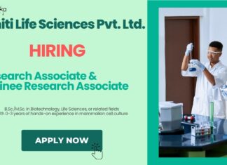 Research Associate Jobs: Dhiti Life Sciences Pvt. Ltd. is Hiring Freshers - Apply Now