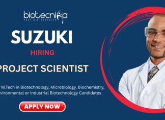 Research Jobs at Suzuki R&D Center Apply for the MSc Life Science Jobs Now!