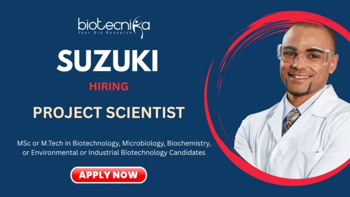 Research Jobs at Suzuki R&D Center Apply for the MSc Life Science Jobs Now!