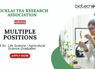 Research Jobs at Tocklai Life Science Graduates Apply For Multiple Positions