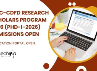 BRIC-CDFD Research Scholars Program 2026 Admissions
