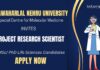 Research jobs at JNU MScPhD Candidates can Apply Now for the Research Scientist Job!