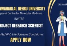 Research jobs at JNU MScPhD Candidates can Apply Now for the Research Scientist Job!