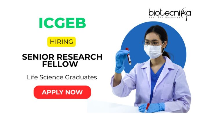 SRF Vacancy at ICGEB - Jobs in Delhi | Life Science Graduates Apply