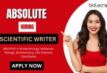 Scientific Writer Job at Absolute Apply for Biotech R&D Role