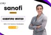 Scientific Writer Job at Sanofi Life Science Graduates Apply Online