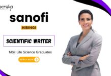 Scientific Writer Job at Sanofi Life Science Graduates Apply Online