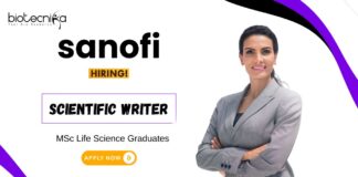 Scientific Writer Job at Sanofi Life Science Graduates Apply Online