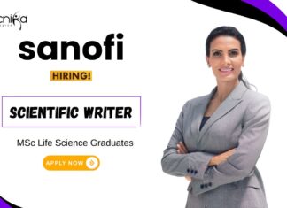 Scientific Writer Job at Sanofi Life Science Graduates Apply Online