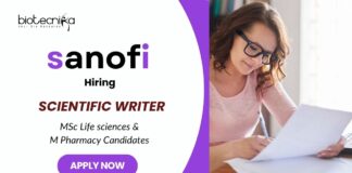Scientific Writer Job in Hyderabad – Sanofi Careers