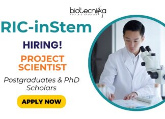 Scientist Job at BRIC-inStem Careers Bangalore 2025 - Apply