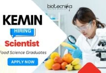 Scientist Role Vacancy in Chennai - Food Industry Jobs at Kemin | MSc Graduates and PhD Scholars Apply