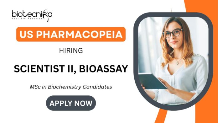 Secrets Revealed Land Your Dream Bioassay Scientist Job at USP Hyderabad Apply Now for MSc Biochemistry Jobs!