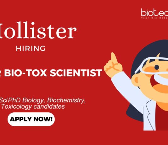 Senior Bio-Tox Scientist Job – Apply Now in Hollister Careers!