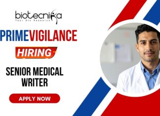 Senior Medical Writer Job at PrimeVigilance | Life Science Graduates Apply Now Senior Medical Writer Job at PrimeVigilance Life Science Graduates Apply Now and enhance your Pharmacovigilance Career