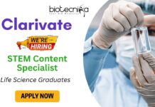 Specialist Job at Clarivate - Laboratory Research Jobs | Life Science Graduates Apply Now