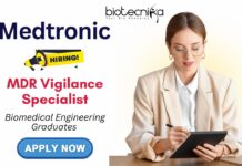Specialist Role Vacancy in Hyderabad - career at Medtronic | Biomedical Engineering Graduates Apply Now