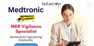 Specialist Role Vacancy in Hyderabad - career at Medtronic | Biomedical Engineering Graduates Apply Now