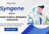 Syngene Jobs | Apply for Senior CRA Position – Life Sciences Eligible Syngene Jobs Apply for Senior CRA Position to discover an exciting opportunity in Research Careers!