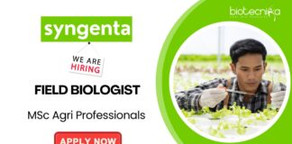 Syngenta Crop Protection is Hiring Professionals for Agriculture Jobs Apply for Field Biologist Job Now!