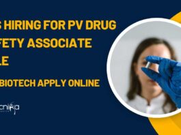 Biotech Jobs at TCS - PV Drug Safety Associate Jobs