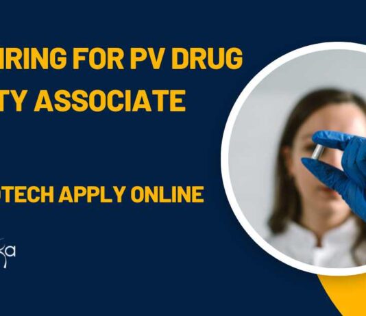 Biotech Jobs at TCS - PV Drug Safety Associate Jobs