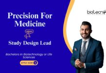 Job at Precision For Medicine, for Study Design Lead role. Bachelor’s in Life Sciences or Biotechnology, Apply For this documentation job.