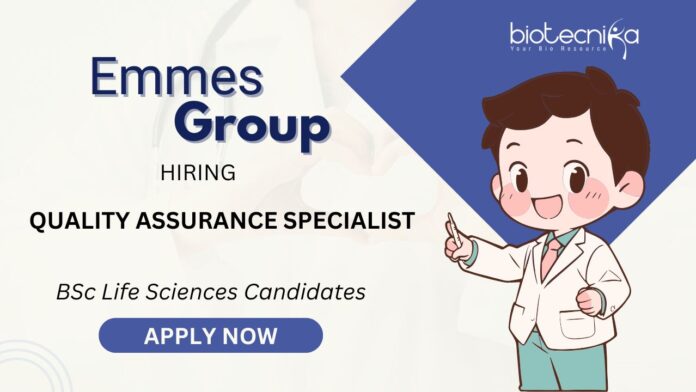 Unlock Your Future with QA Role in Bengaluru Apply for the BSc Life Sciences Jobs at Emmes Group!