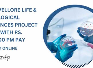 VIT Vellore Life & Biological Sciences Project Job With Rs. 73,700 pm Pay – Apply Online Life & Biological Sciences Jobs at VIT Vellore