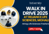 Walk In Drive 2025 At Reliance Life Sciences, Mohali - Hiring Life Sciences Freshers - Apply Now