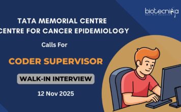 Walk-In Interview for Coder Supervisor Role | Apply Now for the Tata Memorial Hospital Vacancy! Walk-In Interview for Coder Supervisor Role Apply Now for the BSc Life Sciences Jobs at Tata Memorial Hospital Vacancy!