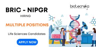 Walk-In Interview for Multiple Research Jobs at BRIC-NIPGR | Apply for the exciting Project Vacancy and unlock your Life Science Careers Now! Walk-In Interview for Multiple Research Jobs at BRIC-NIPGR Apply for the exciting Project Vacancy and unlock your Life Science Careers Now!