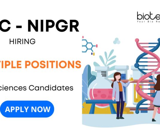 Walk-In Interview for Multiple Research Jobs at BRIC-NIPGR Apply for the exciting Project Vacancy and unlock your Life Science Careers Now!