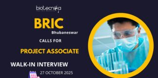 Walk-in Interview at BRIC-Institute of Life Sciences, Bhubaneswar Apply Now for Agriculture Research Jobs!
