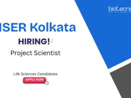 Project Scientist Recruitment at IISER, Kolkata. Life Sciences Candidates, Apply Now. IISER Kolkata Jobs. Life Sciences Job