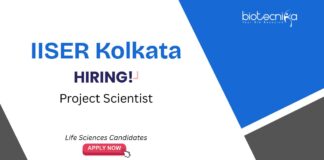 Project Scientist Recruitment at IISER, Kolkata. Life Sciences Candidates, Apply Now. IISER Kolkata Jobs. Life Sciences Job