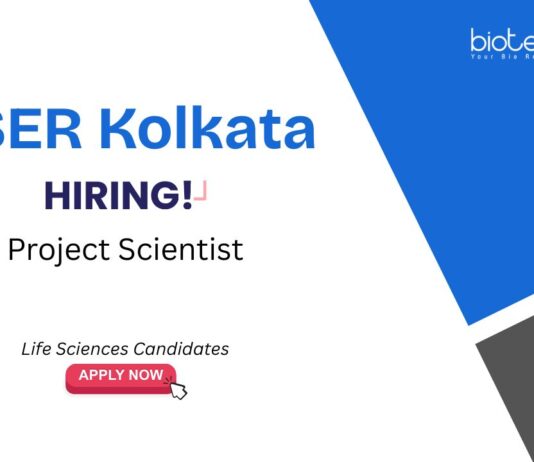 Project Scientist Recruitment at IISER, Kolkata. Life Sciences Candidates, Apply Now. IISER Kolkata Jobs. Life Sciences Job
